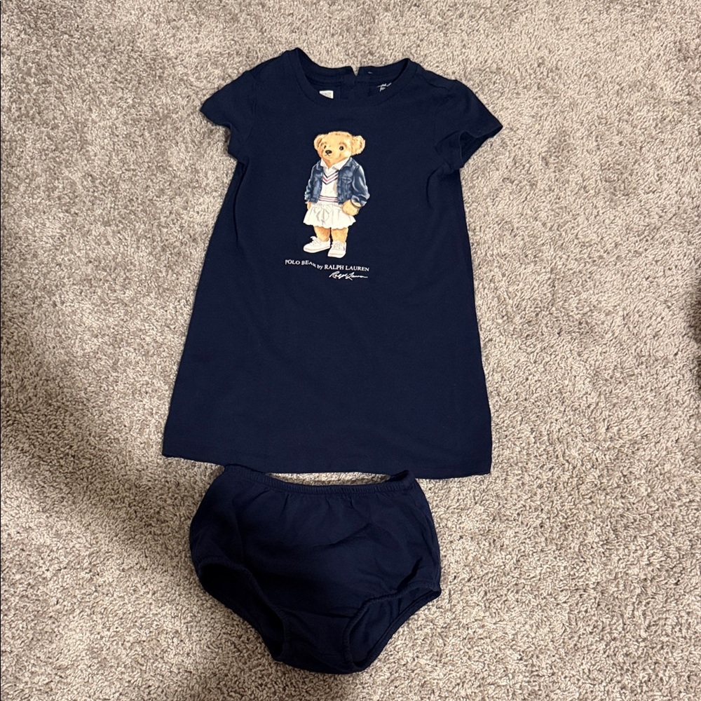 Ralph Lauren Navy Outfit with Bear Design
